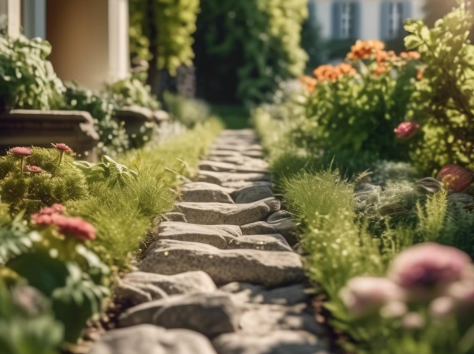 Gartenwege aus Naturstein: Robust und ästhetisch