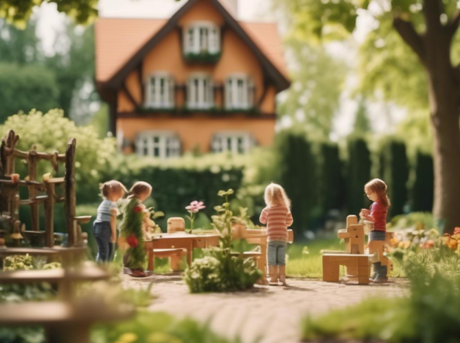 Spielbereiche für Kinder im Garten